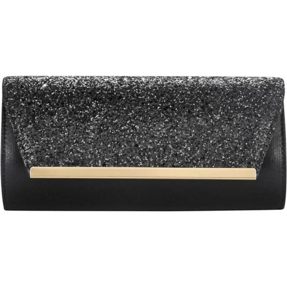 Gold Clutch Purses for Women Evening Bag Shoulder Crossbody Handbag - Picture 1 of 7